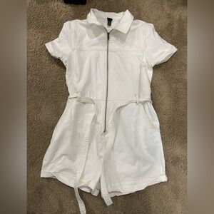 Wild Fable off white short jumpsuit size S